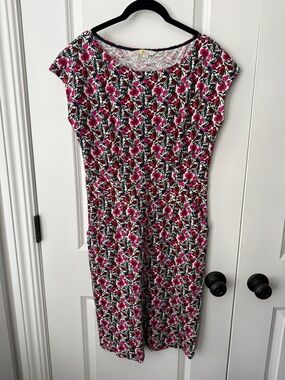 Boden florrie jersey dress safari floral 8 regular
